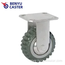 Heavy-Duty Polyurethane Caster with Tyre Venis in Gray